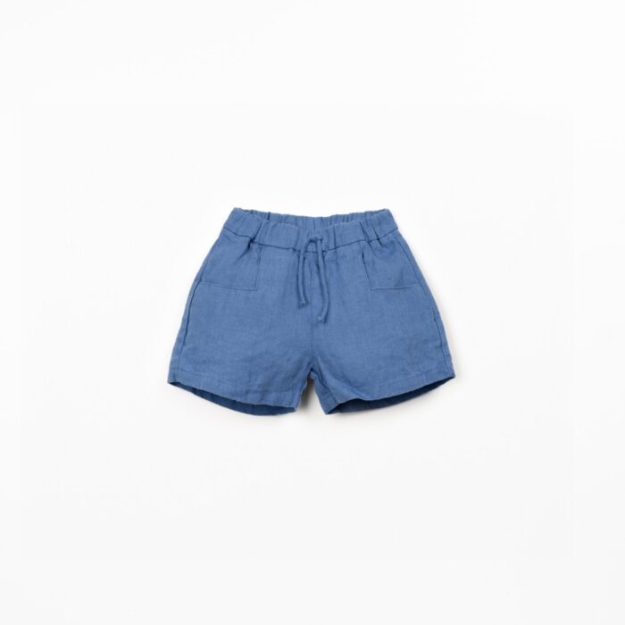 Linen Shorts - Ocean Blue - Play Up Linen Shorts - Ocean Blue - Play Up