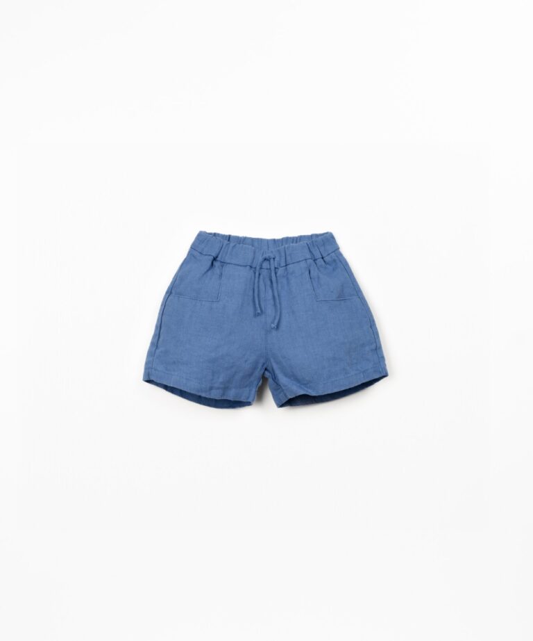 Linen Shorts - Ocean Blue - Play Up