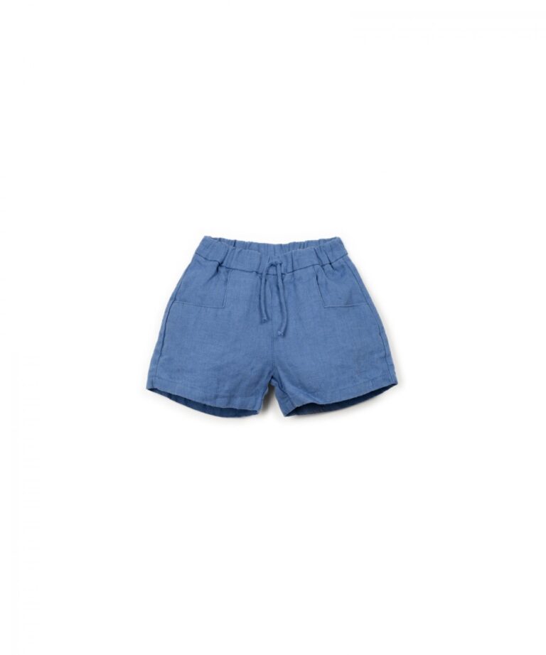 Linen Shorts - Ocean Blue - Play Up Junior