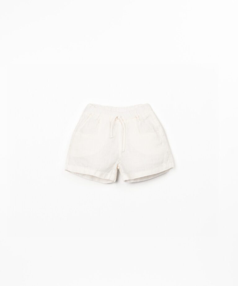 Linen Shorts - White - Play Up