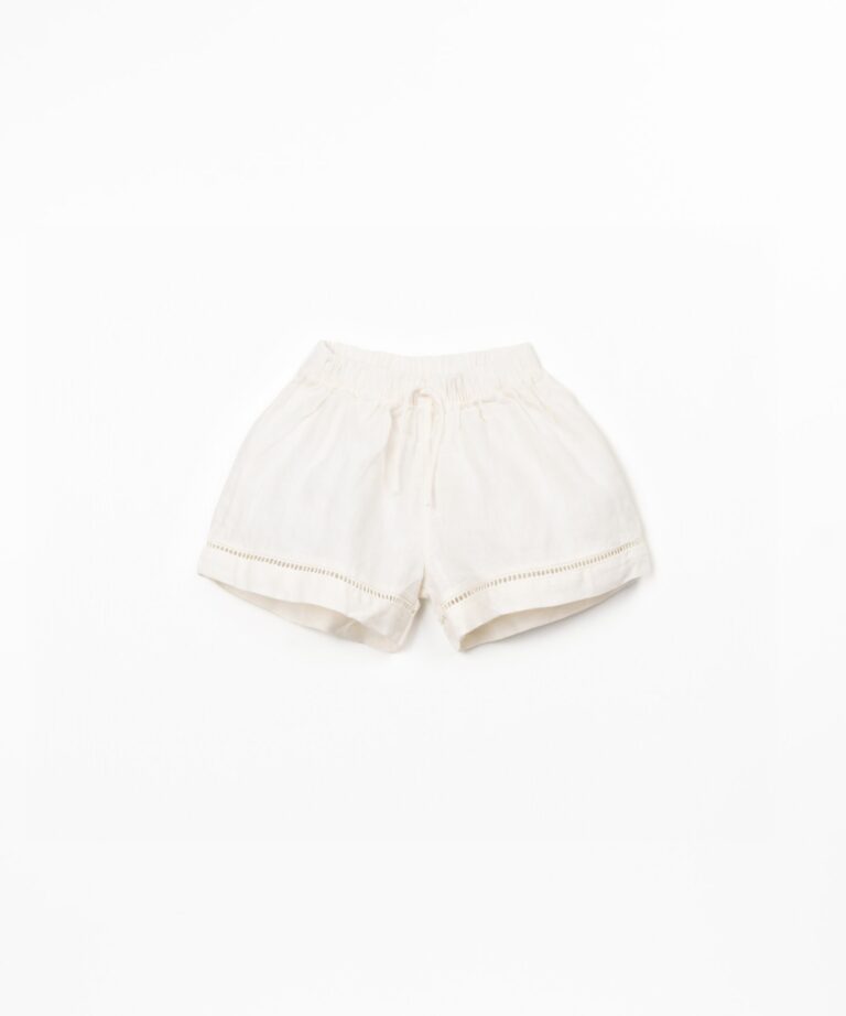 Linen Shorts - White - Play Up Junior