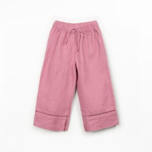 Linen Trousers - Dusty Rose - Play Up Junior