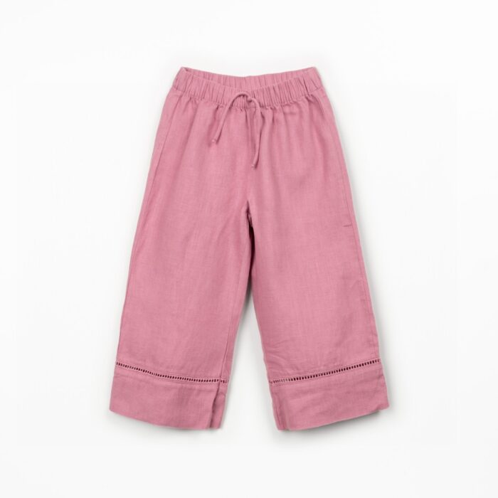 Linen Trousers - Dusty Rose - Play Up Junior Linen Trousers - Dusty Rose - Play Up Junior