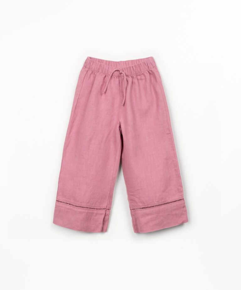 Linen Trousers - Dusty Rose - Play Up Junior
