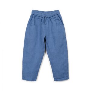 Linen Trousers - Ocean Blue - Play Up Junior