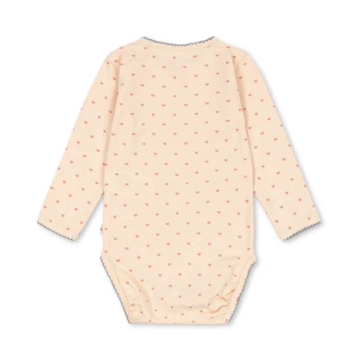 Longsleeve Newborn Body - Teddy Coeur - Konges Slojd