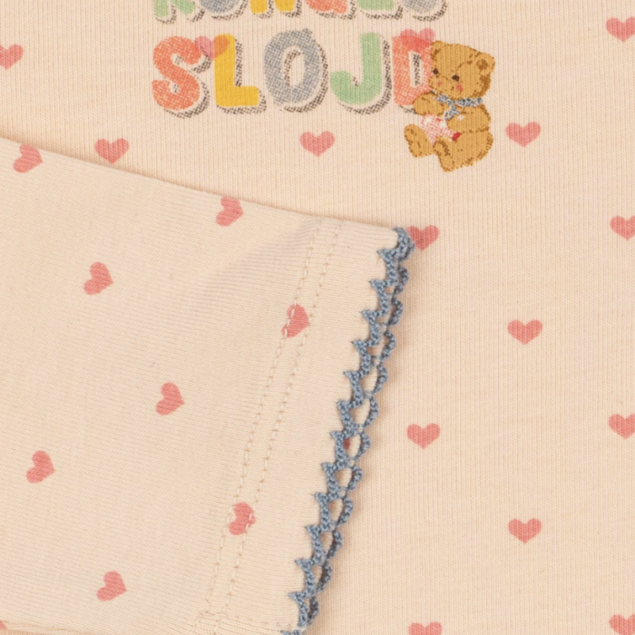 Longsleeve Newborn Body - Teddy Coeur - Konges Slojd
