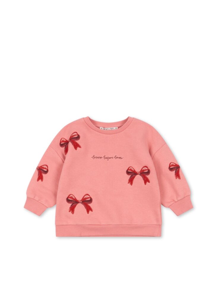 Lou Bow Sweatshirt - Strawberry Ice - Konges Slojd