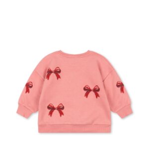 Lou Bow Sweatshirt - Strawberry Ice - Konges Slojd Lou Bow Sweatshirt - Strawberry Ice - Konges Slojd