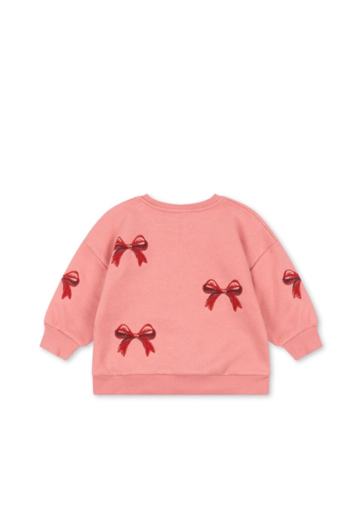Lou Bow Sweatshirt - Strawberry Ice - Konges Slojd Lou Bow Sweatshirt - Strawberry Ice - Konges Slojd