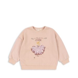 Lou Glitter Sweatshirt - Cameo Rose - Konges Slojd