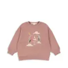 Lou Glitter Sweatshirt - Mahogany Rose - Konges Slojd