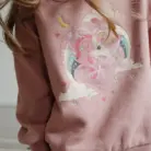 Lou Glitter Sweatshirt - Mahogany Rose - Konges Slojd