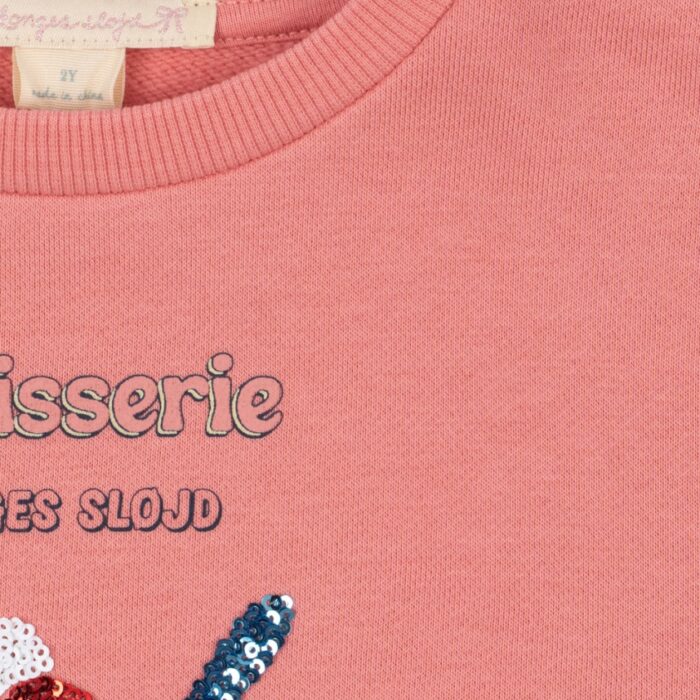 Lou Sequin Sweat Shirt - Peach Blossom - Konges Slojd