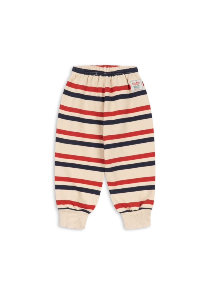 Lou Stripe Sweat Pants - Tangerine Stripe - Konges Slojd Lou Stripe Sweat Pants - Tangerine Stripe - Konges Slojd