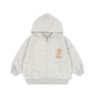 Lou Sweat Zip Hood - Grey Melange - Konges Slojd