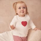 Love Heart & Stripe Pyjamas - Mori