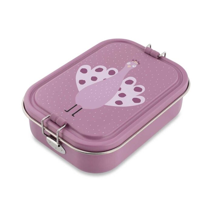 Lunch box large - Steel - Mrs. Peacock - Trixie
