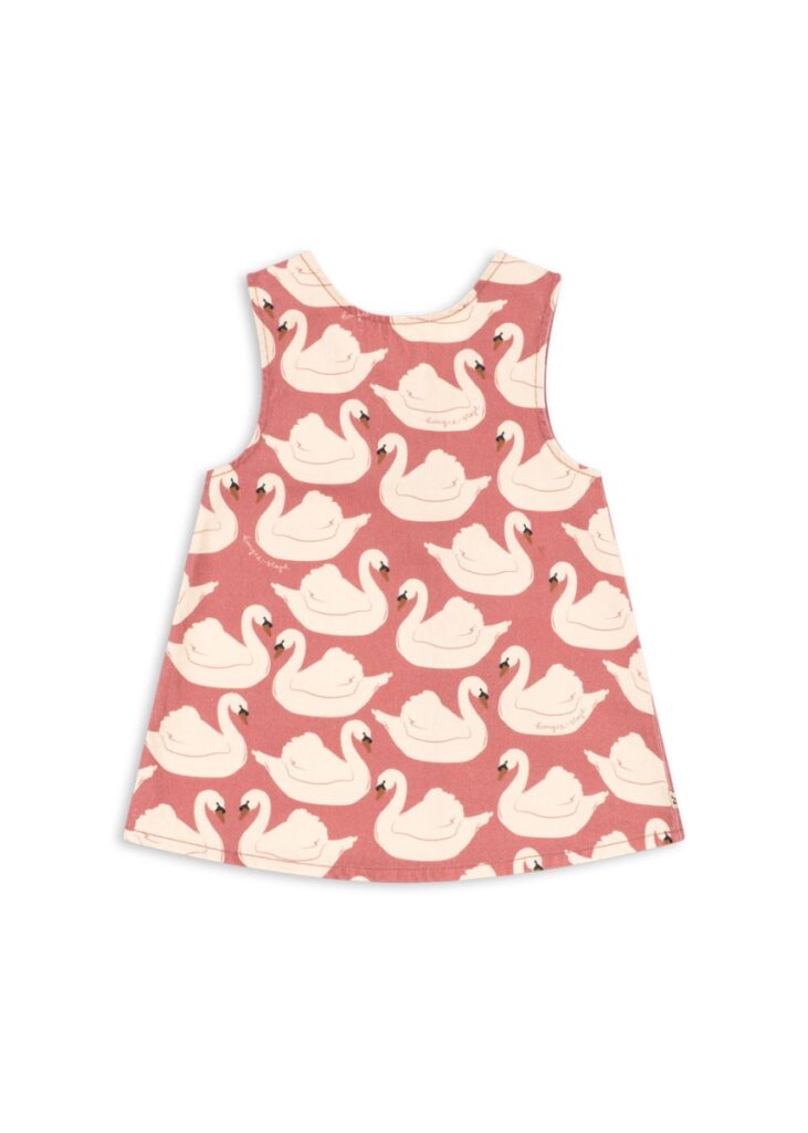 Magot Bow Dress - Swan Rose - Konges Slojd