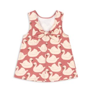 Magot Bow Dress - Swan Rose - Konges Slojd Magot Bow Dress - Swan Rose - Konges Slojd