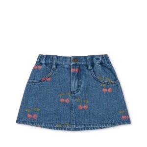 Magot Printed Skirt - Ma Grande Cerise Denim - Konges Slojd