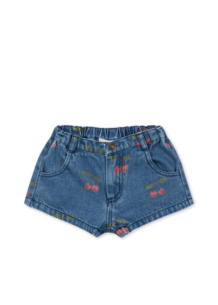 Magot Shorts - Ma Grande Cerise Denim - Konges Slojd