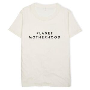 Mama T-shirt Planet Motherhood Wit Organic Zoo