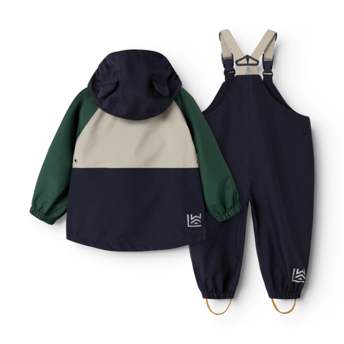 Manu Rainwear Set - Garden green multi mix - Liewood