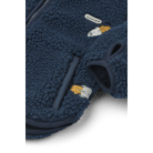 Mara Pile Jacket With Ears - Rocket / Classic navy / Embroidery - Liewood