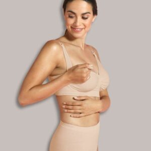 Meegroei- en Voedingsbeha met Carri-Gelbeugel - Beige - Carriwell