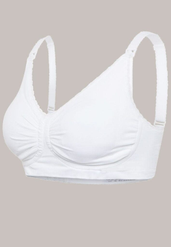 Meegroei - en Voedingsbeha Padded met Carri-Gelbeugel - Wit - Carriwell