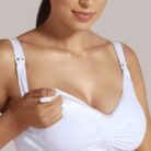 Meegroei - en Voedingsbeha Padded met Carri-Gelbeugel - Wit - Carriwell
