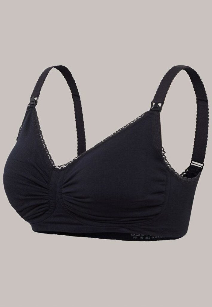 Meegroei - en Voedingsbeha Padded met Carri-Gelbeugel - Zwart - Carriwell