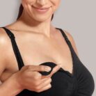 Meegroei - en Voedingsbeha Padded met Carri-Gelbeugel - Zwart - Carriwell