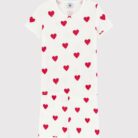 Meisjespyjama Kort - Hartjes - Petit Bateau