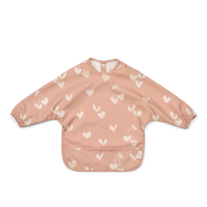 Merle Printed Cape Bib - Sweethearts / Pale tuscany - Liewood