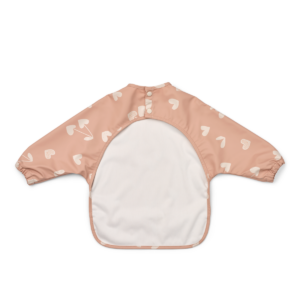 Merle Printed Cape Bib - Sweethearts / Pale tuscany - Liewood
