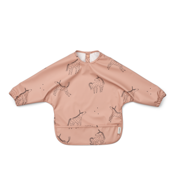 Merle Printed Cape Bib - Unicorn / Pale tuscany - Liewood