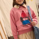 Messy hair sweatshirt - Pink - Weekend House Kids