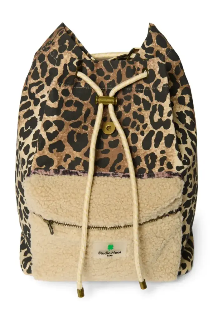 Midi Teddy Rugzakje - Leopard - Studio Noos