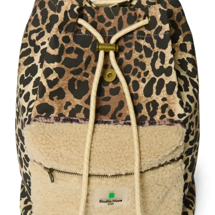 Midi Teddy Rugzakje - Leopard - Studio Noos