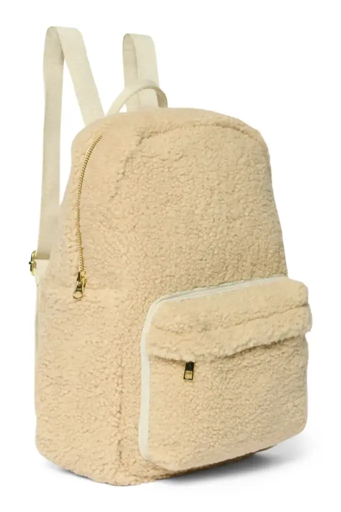 Midi Teddy Rugzakje Front Pocket - Ecru - Studio Noos