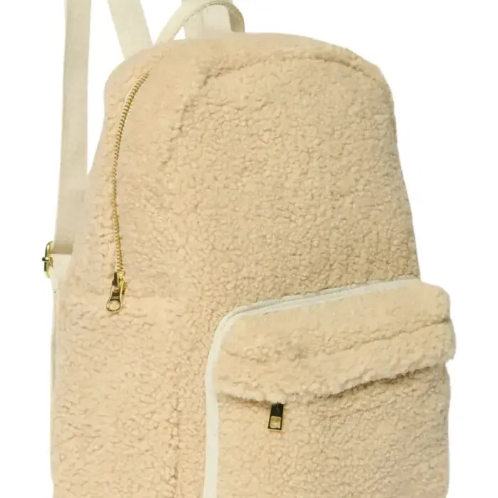 Midi Teddy Rugzakje Front Pocket - Ecru - Studio Noos
