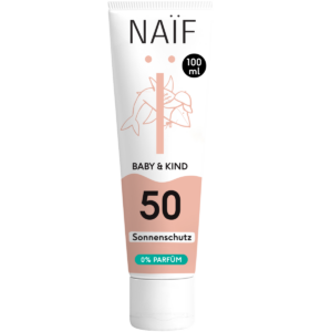 Minerale Zonnebrandcrème- Baby & Kids - SPF50 - 100ml - 0% parfum - Naif