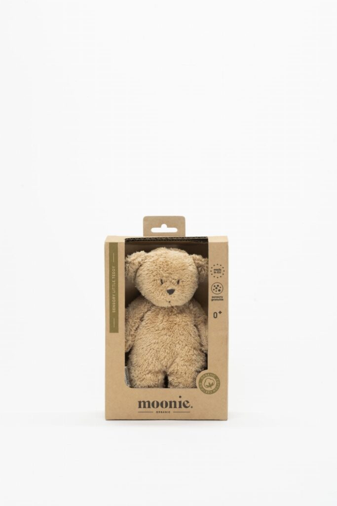 Mini Sensory Bear Cappuccino - Moonie Mini Sensory Bear Cappuccino - Moonie