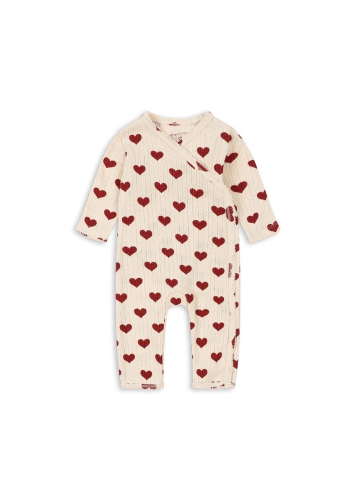 Minnie Newborn Onesie Gots - Amour Rouge - Konges Slojd