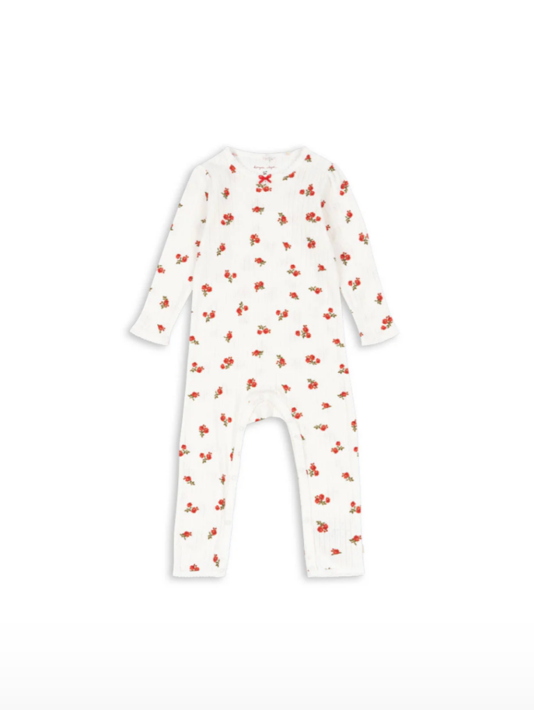 Minnie Newborn Onesie Gots - Rose Red - Konges Slojd Minnie Newborn Onesie Gots - Rose Red - Konges Slojd