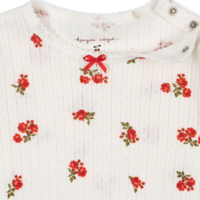 Minnie Newborn Onesie Gots - Rose Red - Konges Slojd