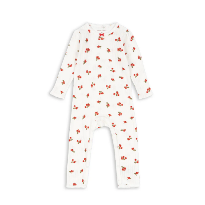 Minnie Newborn Onesie Gots - Rose Red - Konges Slojd