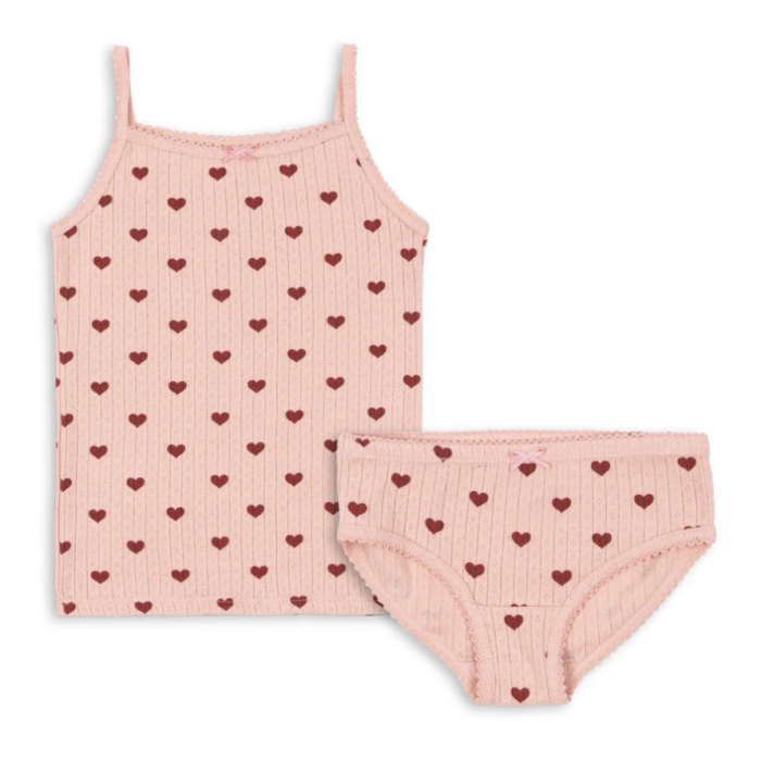 Minnie Underwear Gots - Amour Rouge - Konges Slojd Minnie Underwear Gots - Amour Rouge - Konges Slojd